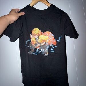 Black Anime Graphic T-Shirt